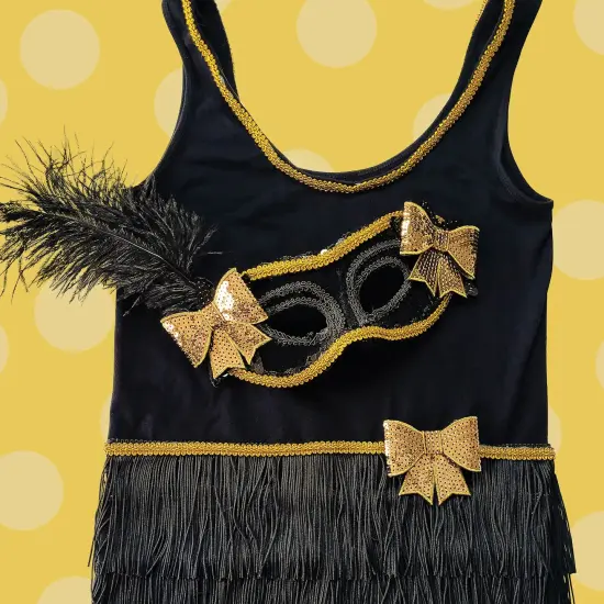 10 Yards of 2" Multicolor Chainette Fringe Trim | 10 yard cut Black/White {5}