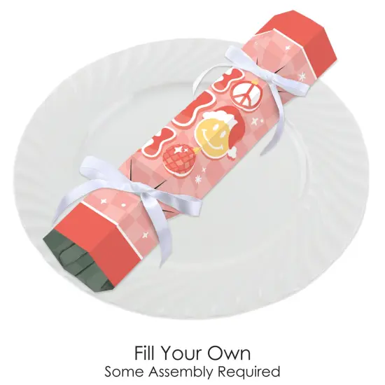 Big Dot of Happiness Groovy Christmas - No Snap Pastel Holiday Party Table Favors - DIY Cracker Boxes - Set of 12 {4}