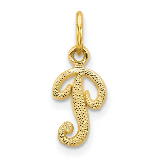 14K Gold Initial P Charm Jewelry FindingKing 16mm Long X 7mm Wide Approx. {1}