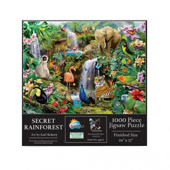 Sunsout Secret Rainforest 1000 pc Jigsaw Puzzle 34710 {3}