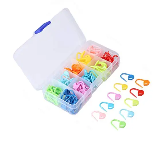 150 Pieces Knitting Crochet Locking Stitch Markers Stitch Needle Clip Counter 10 Colors (Color Ship Randomly) {1}