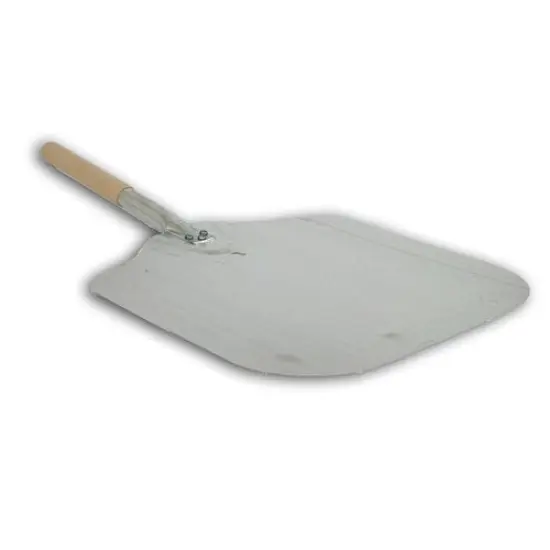 Kitchen Supply 12-Inch x 14-Inch Aluminum Pizza Peel with Wood Handle {6}