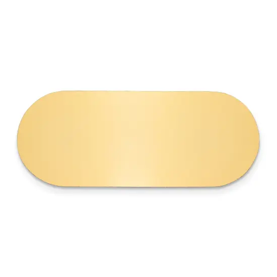 Brass Oval Engraving Plate 3/4"1 7/8" {1}