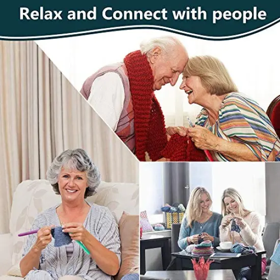 14 Size Crochet Hooks Set,MultiColor,2mm(B)-10mm(N) Ergonomic Crochet Hooks with Case for Arthritic Hands, Extra Long Crochet Needles {2}