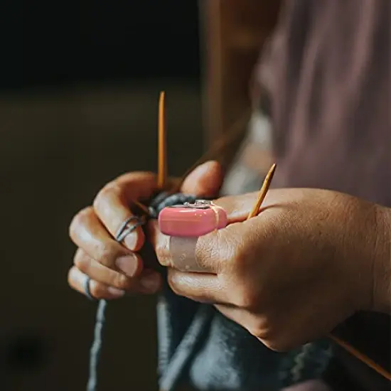 Knit Counter Knitting Crochet Stitch Marker Row Counter,Finger Digital Counter,Stitch counters for Crocheting,Finger Counter with 20pcs Stitch Marker(Random Color) {6}