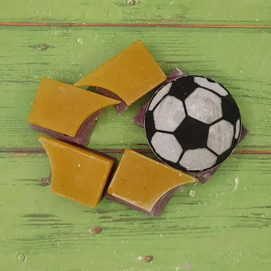 Soccer Ball Snap Out Center Wax Melt Snap Bar Silicone Mold {3}