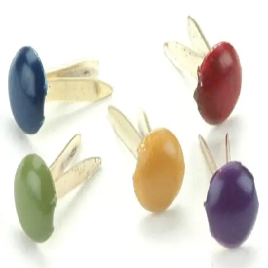 Creative Impressions Mini Metal Paper Fasteners 3mm 100/Pkg-Round - Matte Heritage {2}