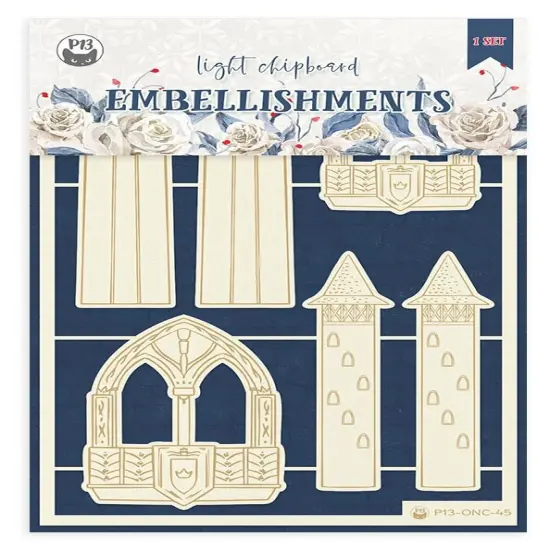 P13 Die-Cut Chipboard Embellishments 4"X6"-Once Upon A Time #02, 6/Pkg {1}