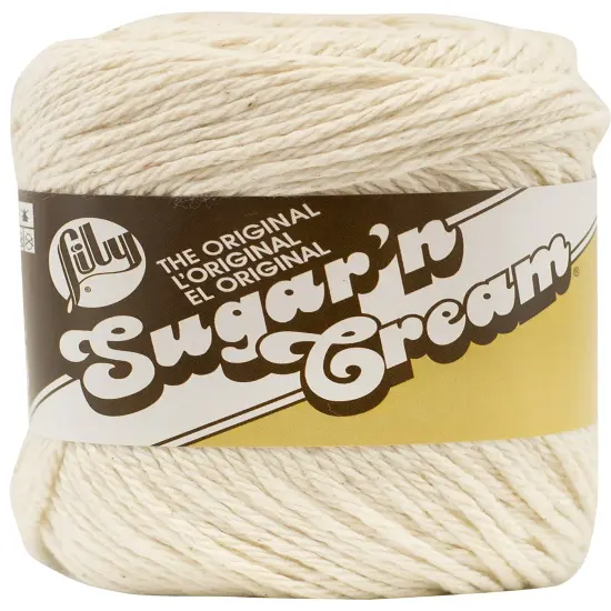 Lily Sugar'N Cream Ecru Yarn - 6 Pack of 71g/2.5oz - Cotton - 4 Medium (Worsted) - 120 Yards - Knitting/Crochet {2}