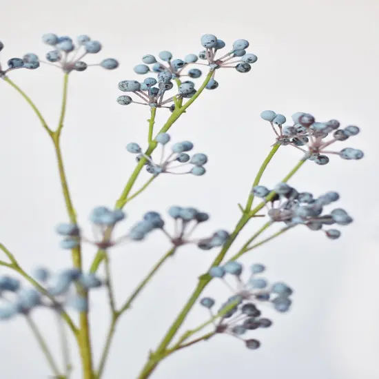 28.5" Faux Blue Berry Spray {1}