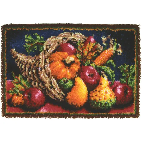 Wonderart Classic Latch Hook Kit 20"X30"-Country Harvest {3}