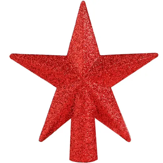 Ornativity Glitter Star Tree Topper - Christmas Red Decorative Holiday Bethlehem Star Ornament {1}