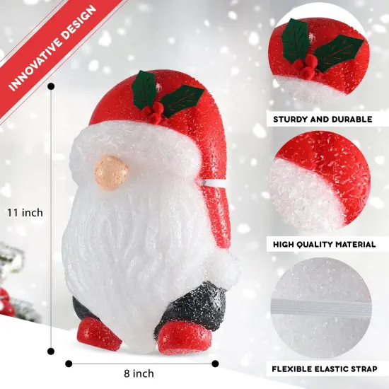 Ornativity Gnome Porch Light Cover - Gnome Head Outdoor Front Porch Lamp Holiday Decoration Covers - Set of 2 {5}