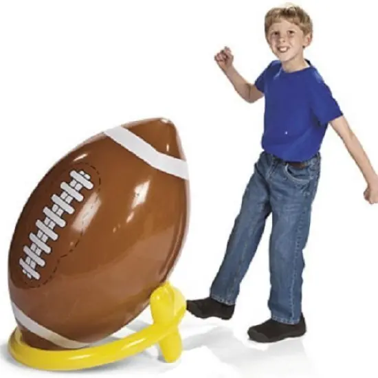 Fun Express Jumbo Giant Inflatable 4ft Football with Tee {1}