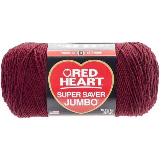 Multipack of 4 - Red Heart Super Saver Jumbo Yarn-Claret {3}