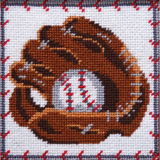 Baseball Glove - Needlepoint Kit Multicolor {1}