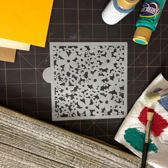 Daisy All-Over Cookie & Craft Stencil | CM091 by Designer Stencils | Baking Stencils for Royal Icing, Airbrush, Dusting Powder | {4}