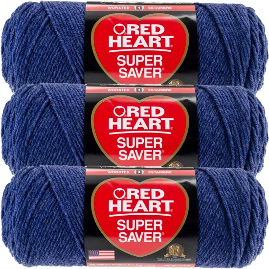 Multipack of 03 - Red Heart Super Saver Yarn-Denim {1}