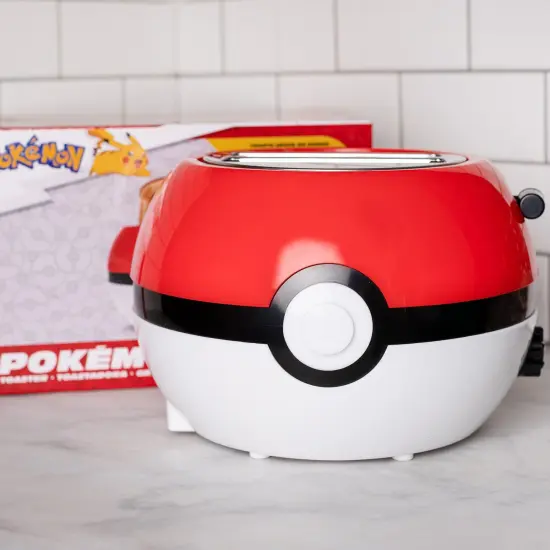 Uncanny Brands Pokemon Pokeball Halo Toaster {2}