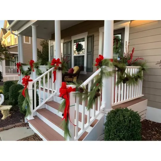 6' Faux Long Needle Pine Garland {3}