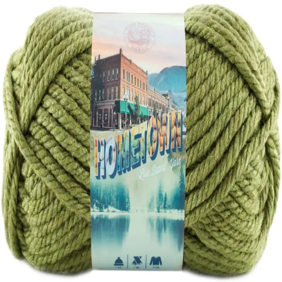 (6 Pack) Lion Brand Yarn Hometown Yarn,Oklahoma City Green {2}