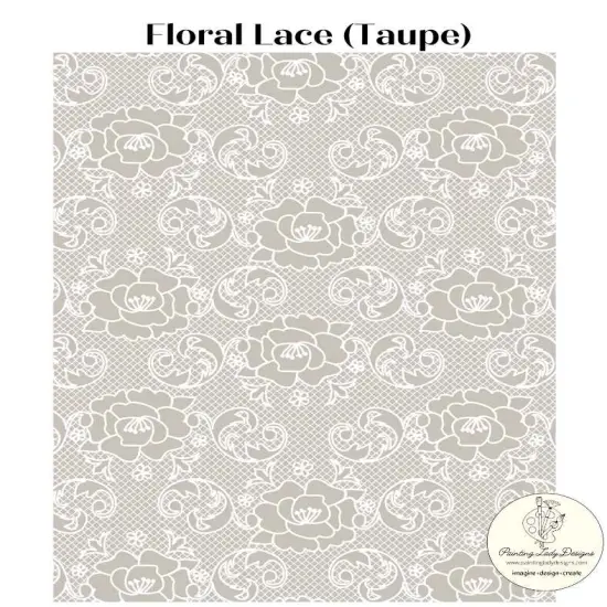 Floral Lace Decoupage Paper for Crafting and Multi Media Art - Medium {1}