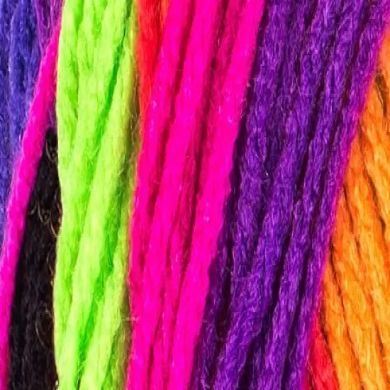 Multipack of 12 - Red Heart Super Saver Yarn-Bright Stripe {3}