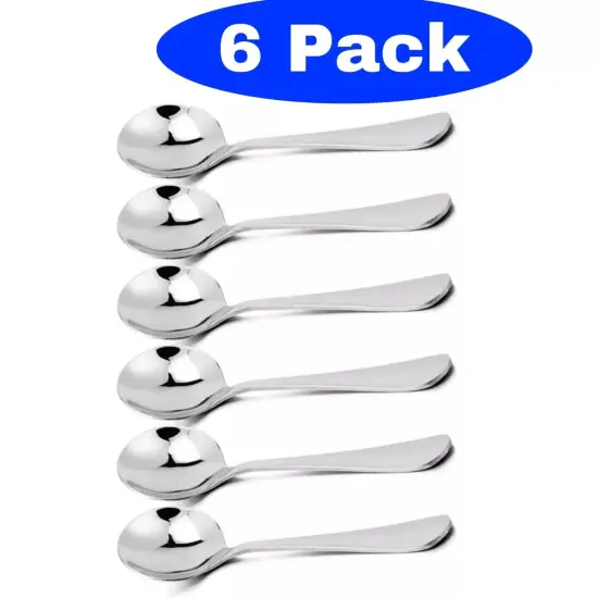 6- Pack Round Soup Spoons {5}