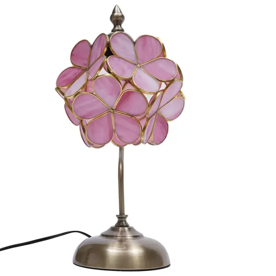 Cherry Blossom Petal Stained Glass Desk Lamp {1}