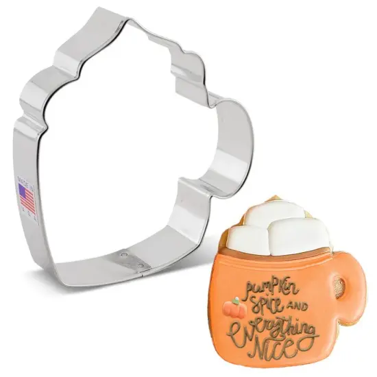 Ann Clark Coffee Mug Foam Top Latte Cookie Cutter {1}