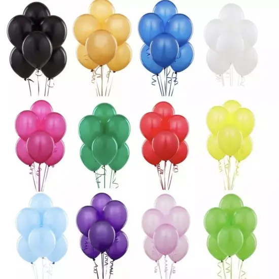 100 PCS 10 Inches Colorful Latex Balloon Mixed colors {3}