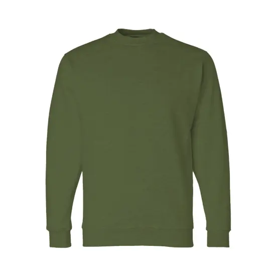Bayside&reg; USA Made Crewneck Sweatshirt Olive {1}