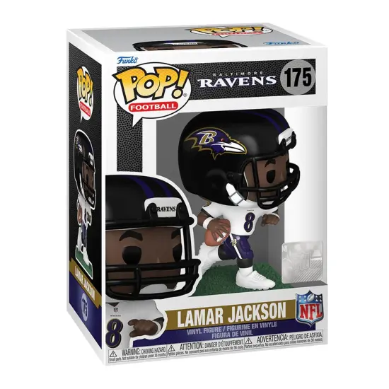 Baltimore Ravens NFL Funko POP | Lamar Jackson (Away Jersey) {4}