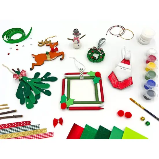 Christmas Craft Ornaments - Kids Holiday Arts and Crafts Box {1}