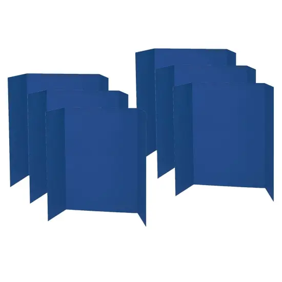 Presentation Board, Blue, Single Wall, 48" x 36", Pack of 6 {1}