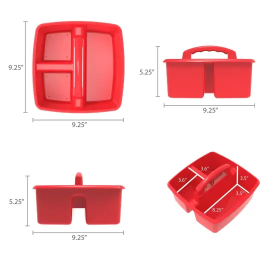 Small Caddy, Red, Pack of 6 {3}