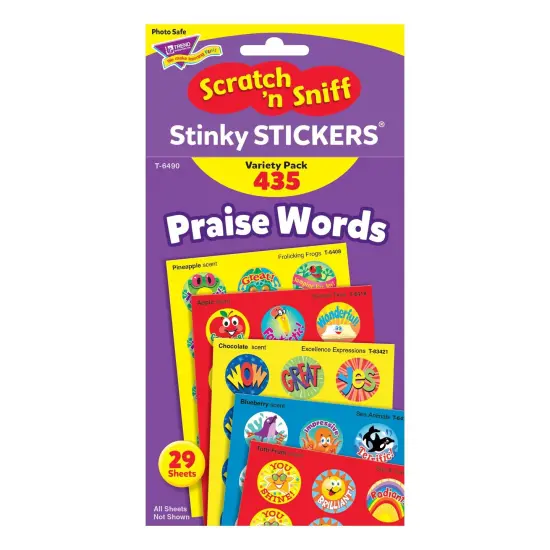 Praise Words Stinky Stickers&reg; Variety Pack, 435 Per Pack, 2 Packs {3}