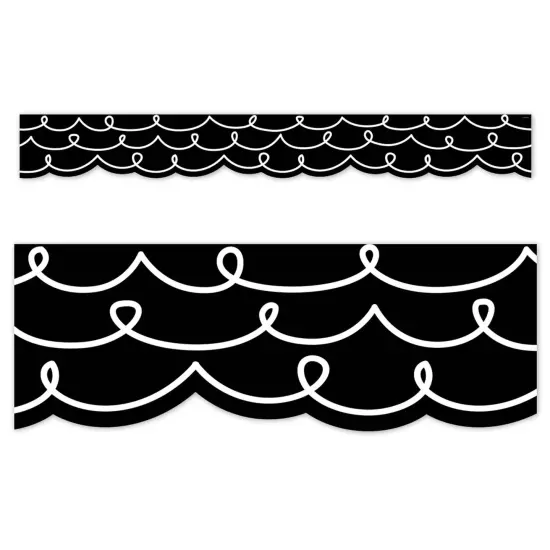 Core Decor Loop-de-Loop on Black EZ Border, 48 Feet Per Pack, 3 Packs {3}