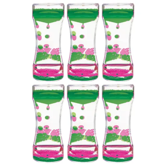 Pink & Green Liquid Motion Bubbler, Pack of 6 {1}