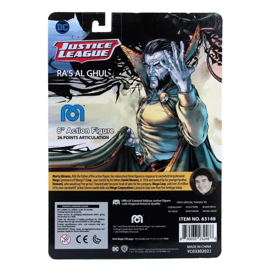 Mego DC Ra's Al Ghul 8 Inch Action Figure {6}