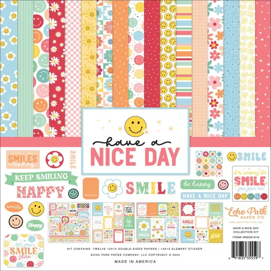 Echo Park Collection Kit 12"X12"-Have A Nice Day {1}