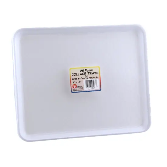 Foam Trays, 9" x 11", Pack of 25 {1}