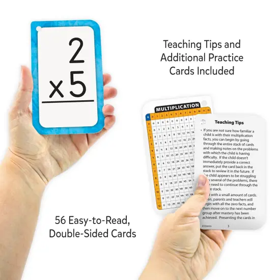 Multiplication 0-12 Flash Cards, 6 Packs {5}