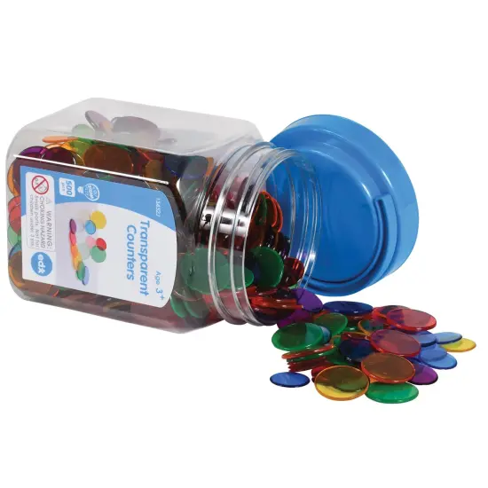 Transparent Counters - Mini Jar - Set of 500 {1}