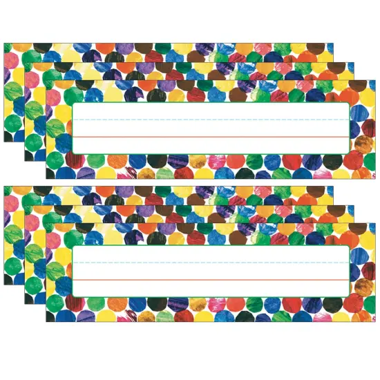 Eric Carle Dots Desk Nameplates, 36 Per Pack, 6 Packs {1}