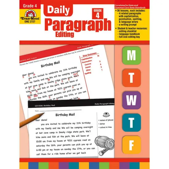 Daily Paragraph Editing Book, Grade 4 {1}