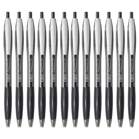 Glide&trade; Retractable Ball Pen, Medium Point (1.0 mm), Black, 12-Count {4}