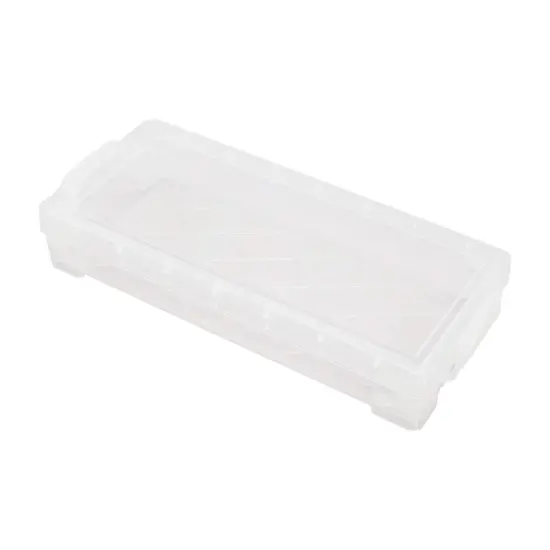 Pack of 8 - Pencil Box, Holds: 50+ pencils, 25+ pens, 20+ markers or 64 crayons, Measures 3.75" x 8.375"L x 1.625"H {5}