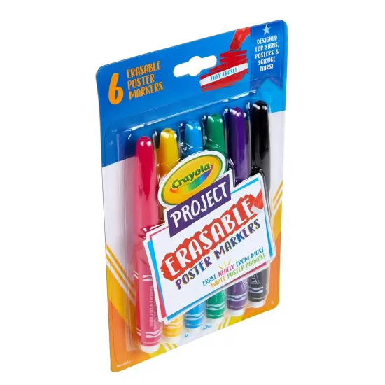 Project Erasable Poster Markers, Pack of 6 {4}
