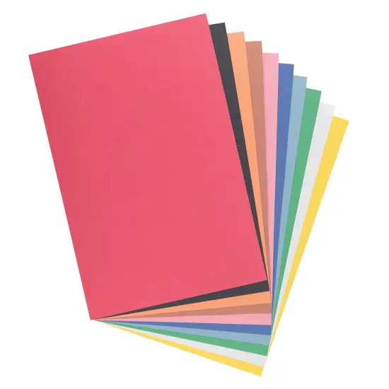 Lightweight Construction Paper, 10 Assorted Colors, 6" x 9", 500 Sheets {2}